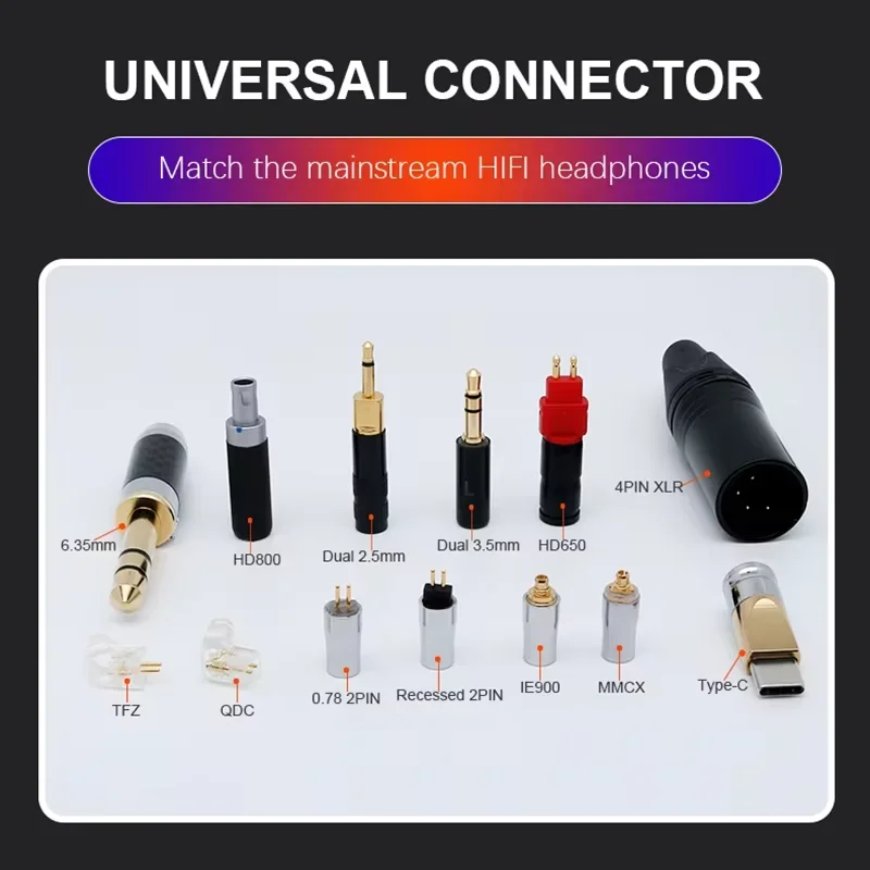 ZiSin-303 IEM-Kabel Kopfhörer-Upgrade-Kabel 6,35/4,4/3,5/2,5 mm MMCX 0,78 für Bravery F1 AKG MK4 IEM – Detail 12