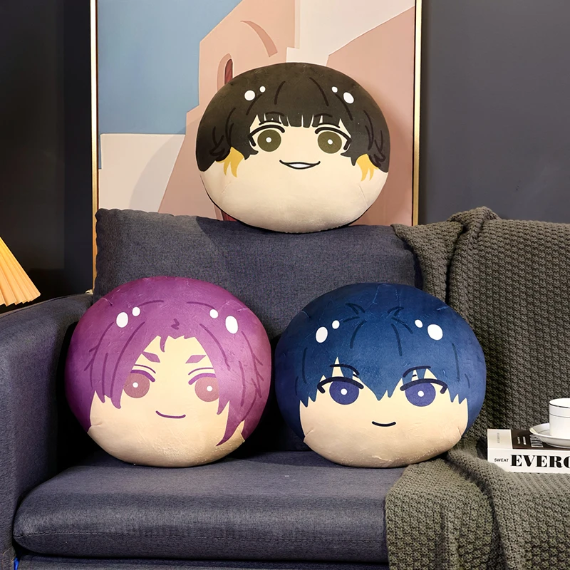 BLUE LOCK  Plush Toy Dumpling Isagi Yoichi Nagi Rin Chigiri Reo Anime Plush Back Cushion Sofa Pendant Gifts First Bullet