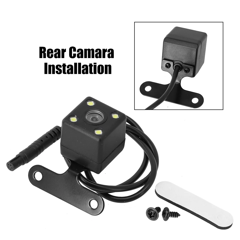 Automotive Rear View Camera With 5-Pin Video Port 4 LED For Night Vision And Weatherproof Enclosure For Outdoor Use