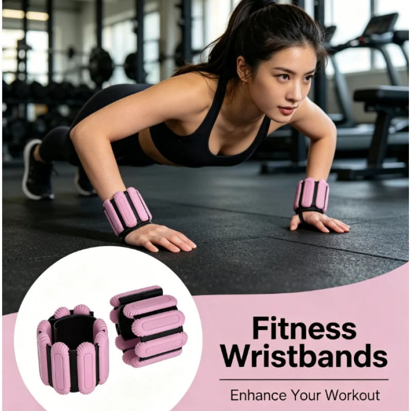 2 Pesas Ajustables para Muñecas, para Hombres y Mujeres, para Ejercicio en Casa, Caminar, Correr, Yoga, Pilates, Viajes, Entrenamiento de Fuerza
