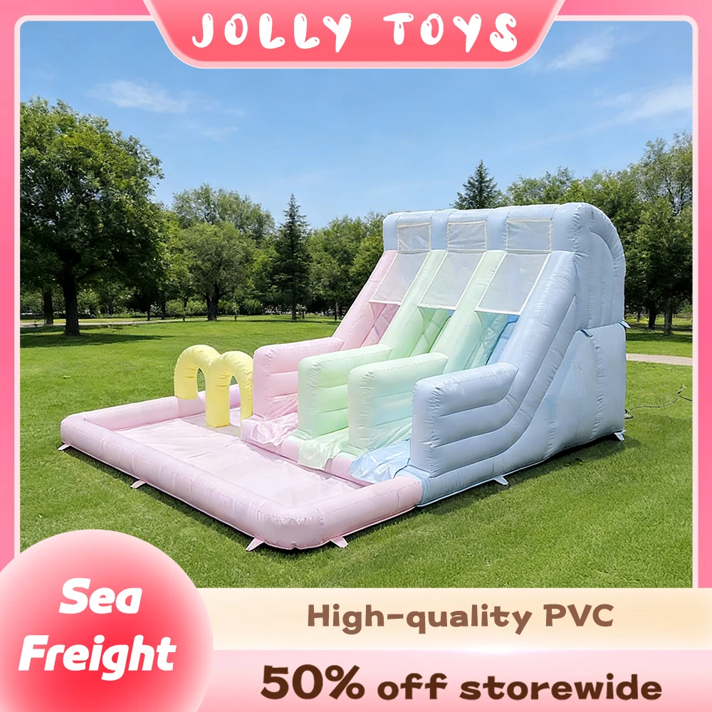 

Outdoor Children’s Celebrations Heavy-Duty Colorful Inflatable Castle with Water Slide & Pool Great for Summer Holidays Events