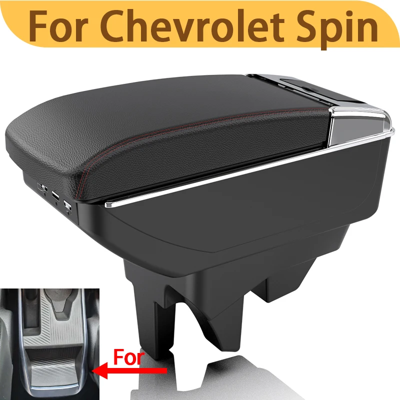 Reposabrazos para Chevrolet Spin 2025-2026, Consola Central Multifuncional con Caja de Almacenamiento, Reposabrazos, Accesorio de Modificación Interior