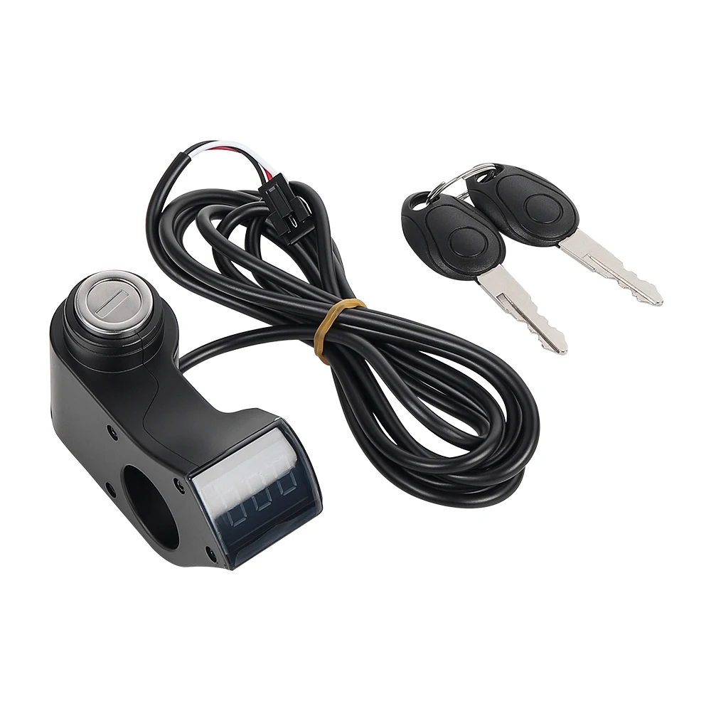 Electric Scooter Thumb Throttle Voltmeter Digital Voltage Display Switch Power for ZERO 8X 10X 11X Ignition Key Power Key Lock