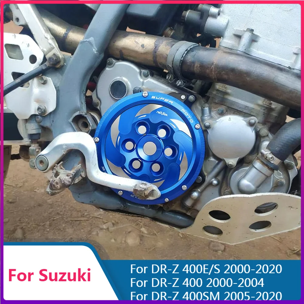 Clear Engine Clutch Cover For Suzuki DRZ400 DRZ400E DRZ400S DRZ400SM DRZ 400 S DRZ 400 SM