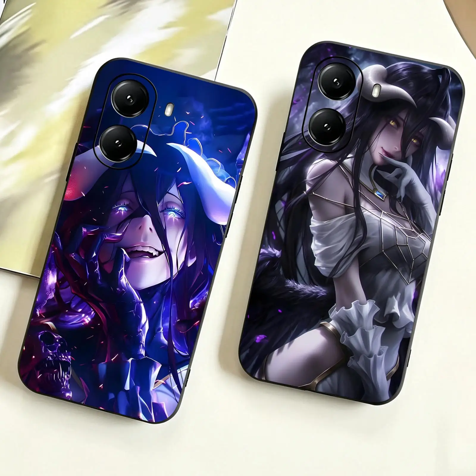 anime OVERLORD  Phone Case For Xiaomi POCO M8 M7 M6 X8 X7 X6 F9 F8 F7 F6 Pro Ultra Soft black Shockproof Cover