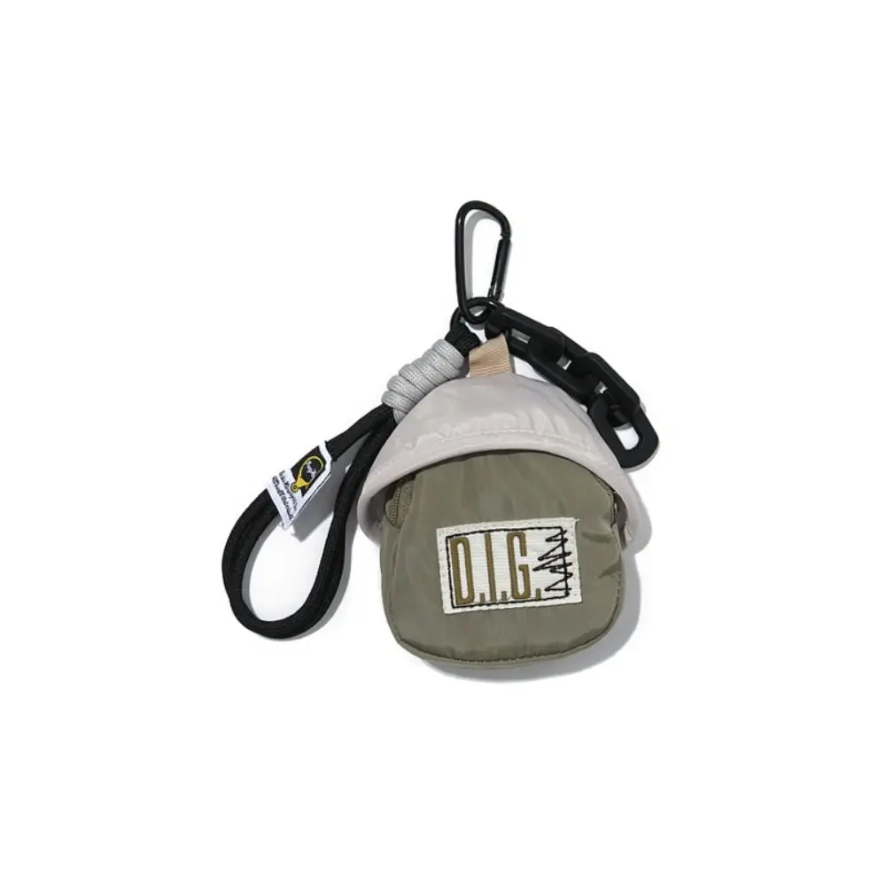 Small Macaron Color Mini Coin Purse Backpack Pendant Anti Loss Key Chain Wallet Portable Multifunctional Earphone Bag Outdoor image 3