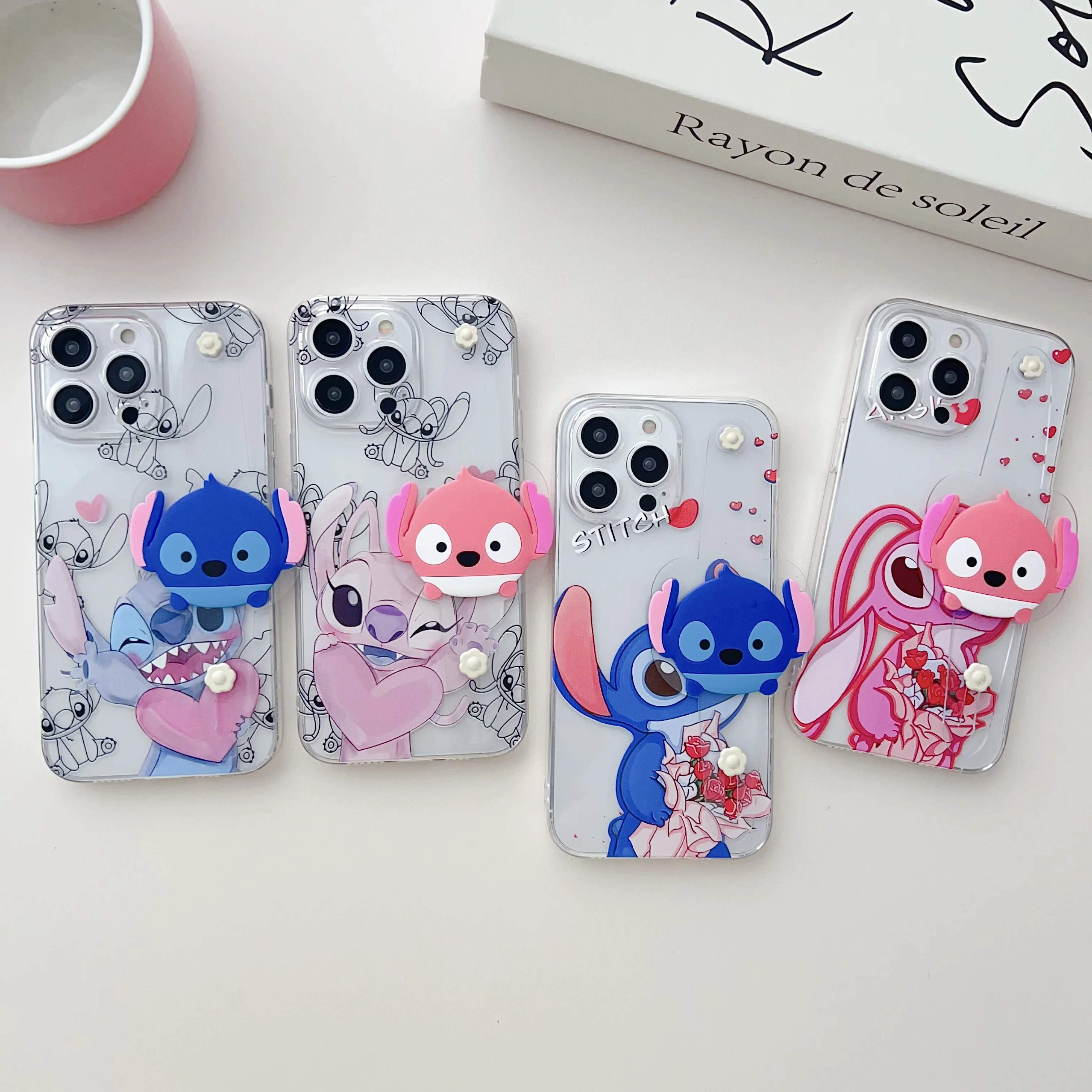 For Xiaomi Redmi 9 10 11 12 13 A C Note 7 8 9 10 11 12 13 S Pro Flower Stitch Case Wrist Strap Holder