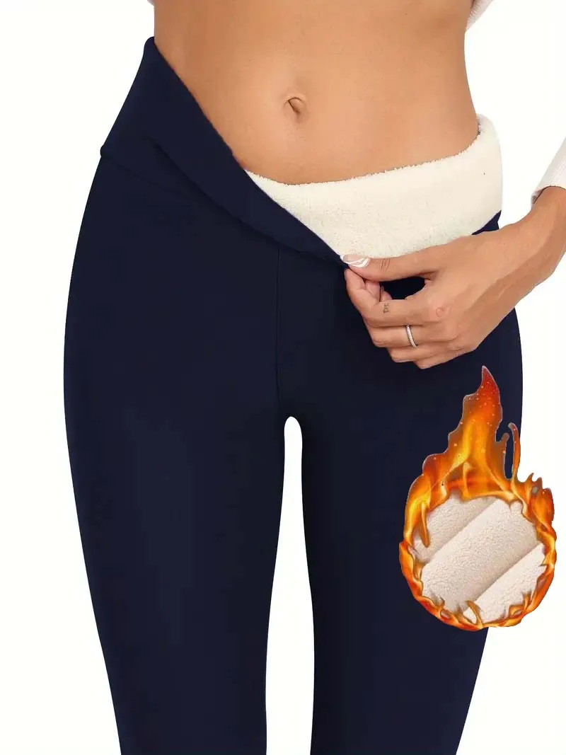 Leggings in velluto, leggings casual a vita alta elasticizzati caldi, pantaloni fitness yoga da donna