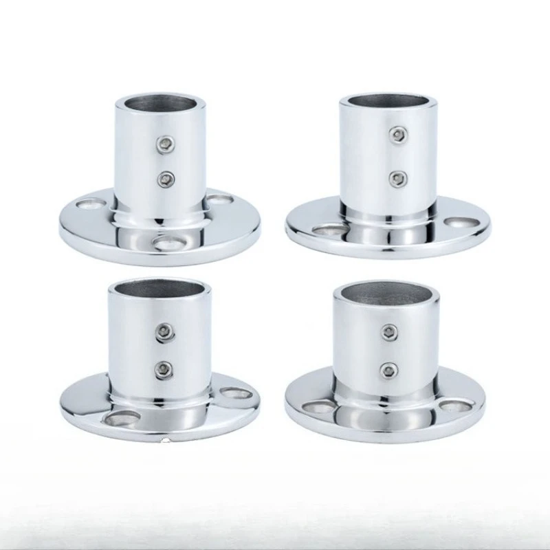 Marine pipe seat 90 degree round pipe seat, deck railing fixed seat pipe seat, marine awning accessories stainless steel