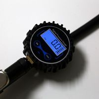 Q2Q4 For Car Motorcycle Truck LED Digital Tire Inflator Pressure Gauge 0-200PSI LCD Display Air Compressor Pump Quick Connect
