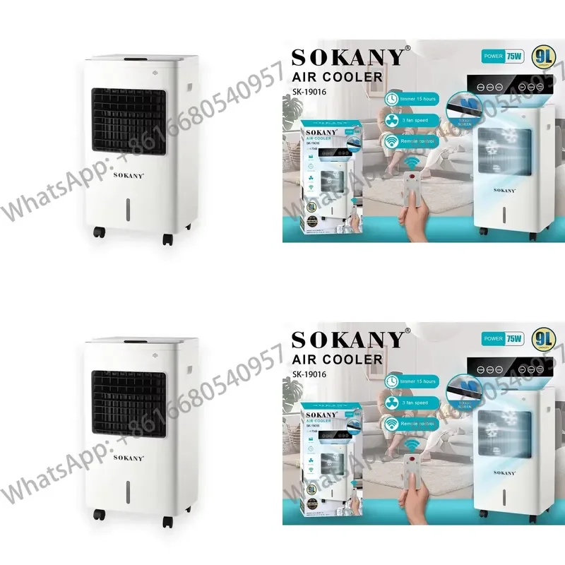 Sokany 19016 New Water Air Conditioner Artic Portable Evaporative Air Cooler Cooling Fan for Home Room Air Cooler