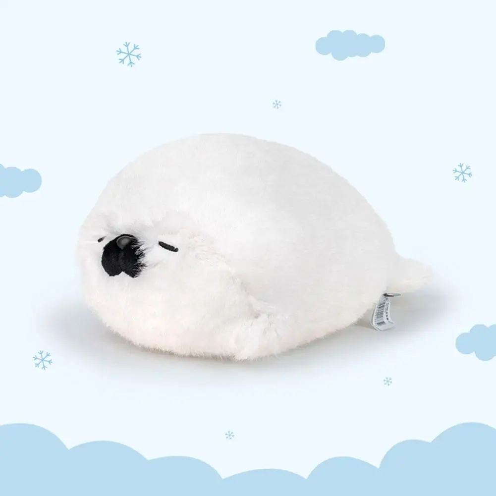 Nowa pluszowa zabawka w kształcie foki, miękka poduszka, realistyczna, wypchana figurka morska, wydłużona foka, miękka lalka, symulacja foki, poduszka, prezent na Boże Narodzenie, urodziny