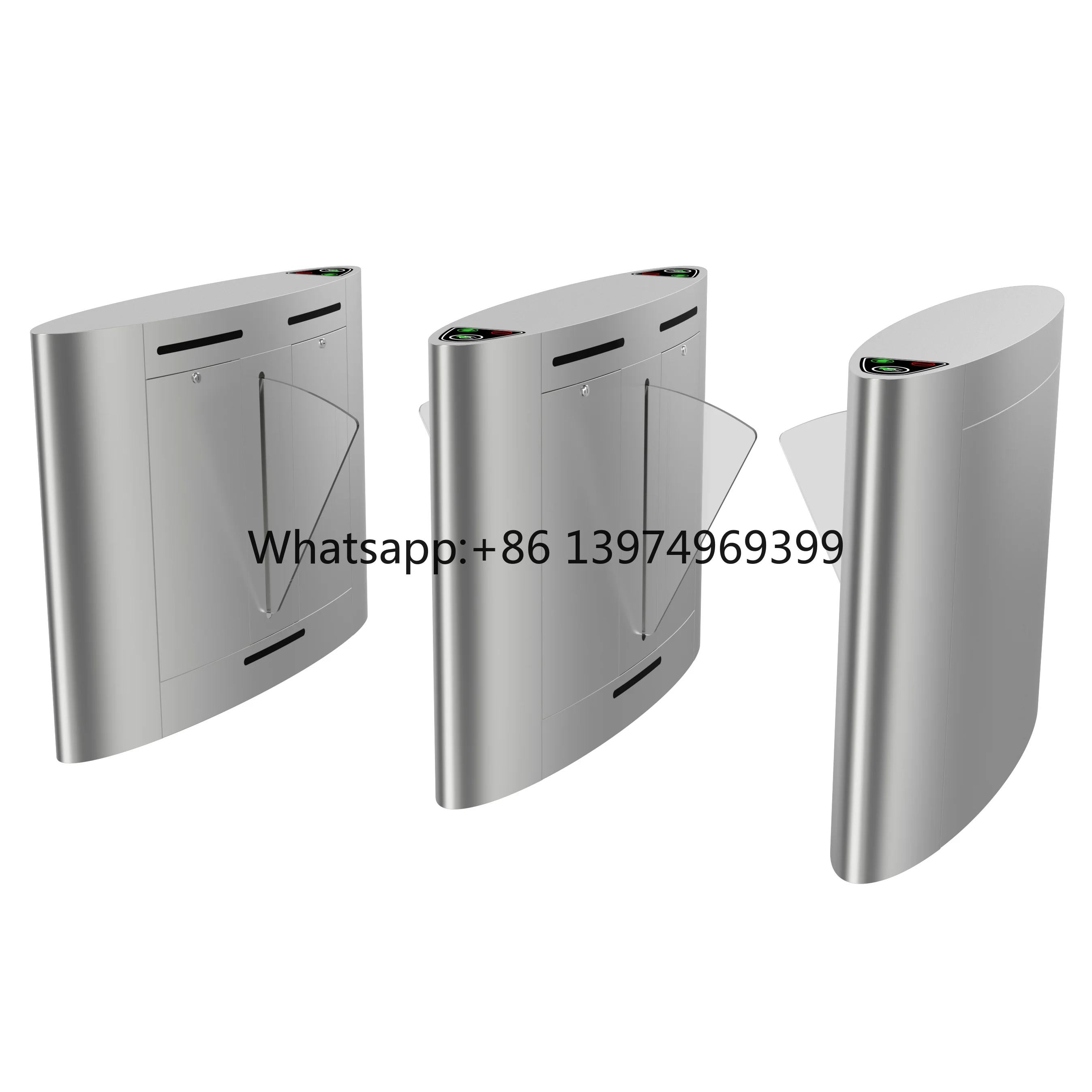 Multifunctional Security 304 Stainless Steel Flap Barrier Turnstile Mechanism with CE Certificate Flap Turnstile Gate