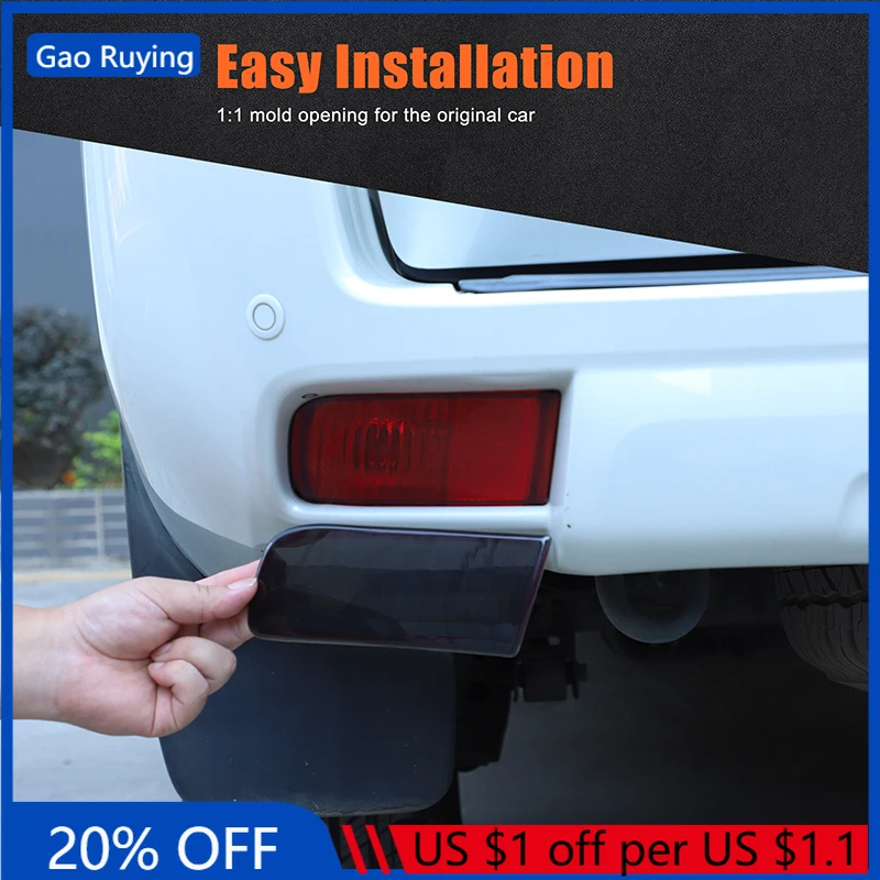 

Gao Ruying For Toyota Land Cruiser Prado 150 2010-2023 ABS Blackened Car Rear Fog Light Cover Trim Sticker Car Accessories