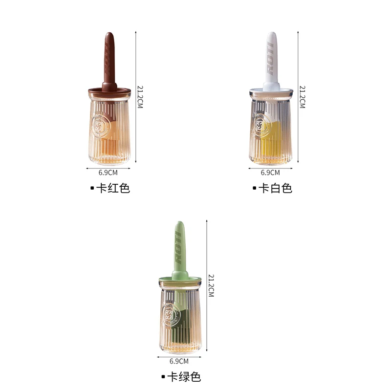 The product can be customized. Oil brush with bottle household high temperature resistant oil bottle integrated food-grade