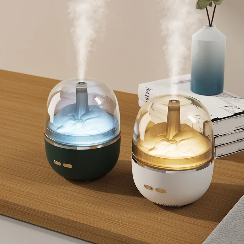 Humidificador de aire de aceite esencial, atomizador ultrasónico de aromaterapia, luz colorida, volumen de niebla pesada, accesorios para el hogar y la Oficina