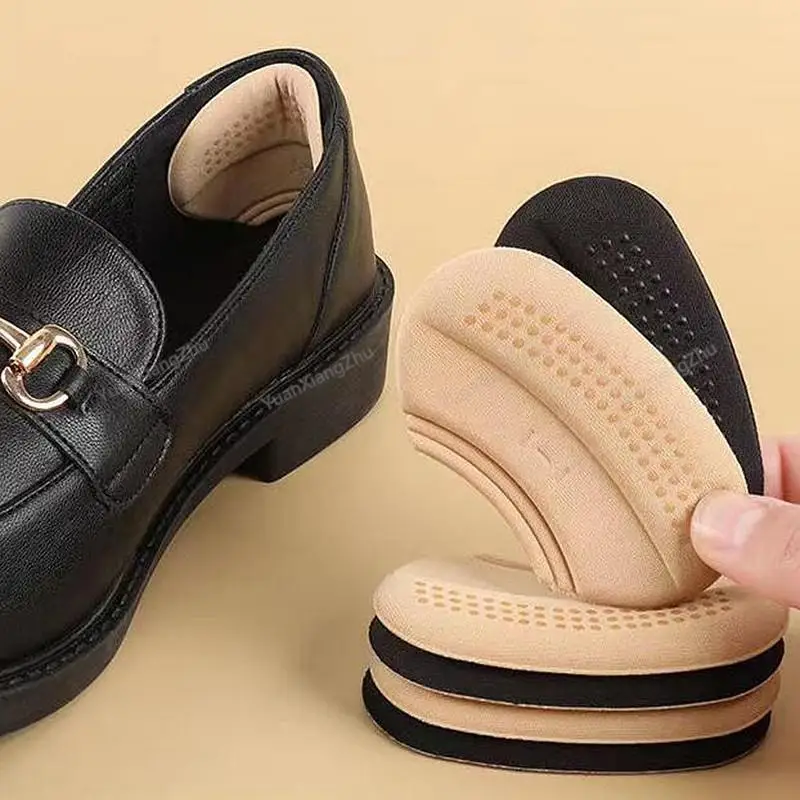 Soft Shoe Heel Protectors for Womens Shoes Insoles Anti-wear Feet Shoe Pads for High Heels Anti-Slip Adjust Size Shoes Cushion