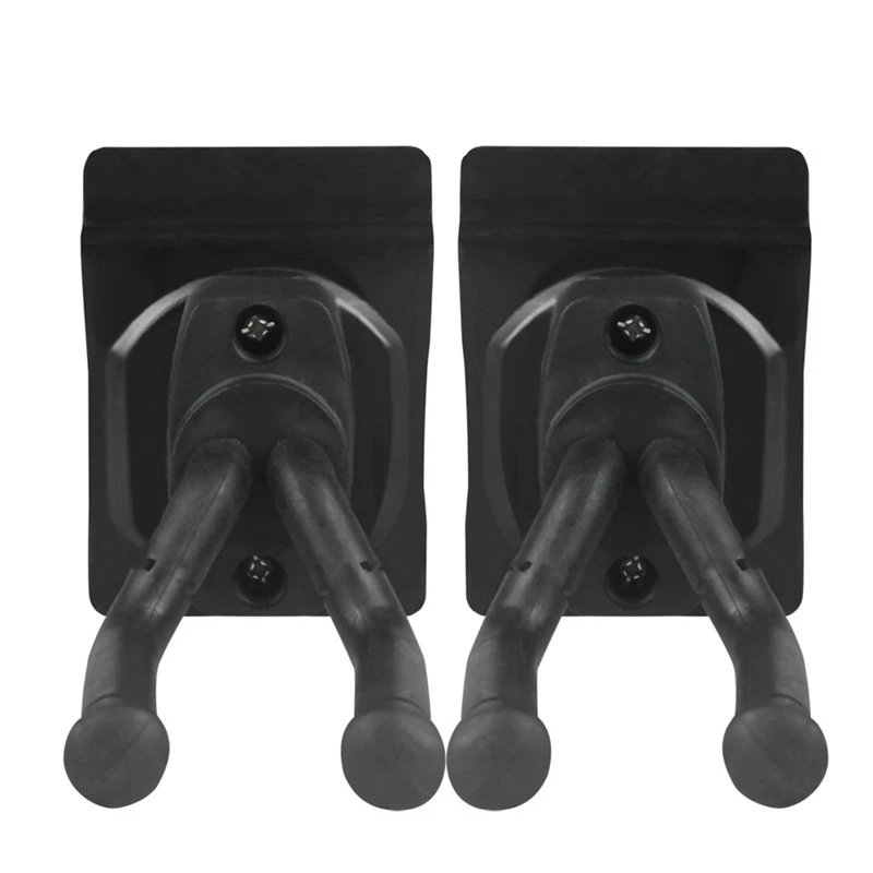 T22C Secure Guitar Hook Wall Mount Hangers 2 Pcs Metal Guitar Wall Rack Holder Stand Bracket Non-Slip Not Easy To Fall Off