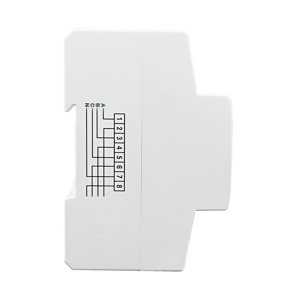 TOMZN 10(100)A 3*220V/380V 3*120V/207V 50Hz 60Hz Trójfazowy licznik energii elektrycznej na szynę DIN, wyświetlacz LCD, pomiar w kWh — zdjęcie 7