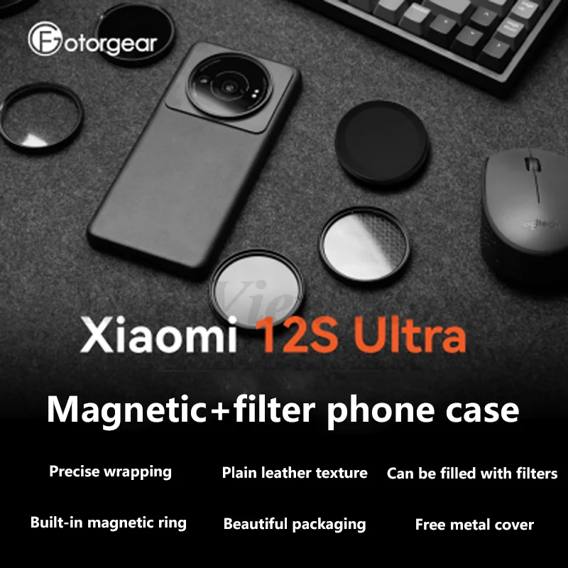 

Fotorgear Phone Filter For Xiaomi 12S Ultra Phone Case 52mm CPL/ND/white Mist/star/Blue Brushed/Gold Brushed/Black Mist filter