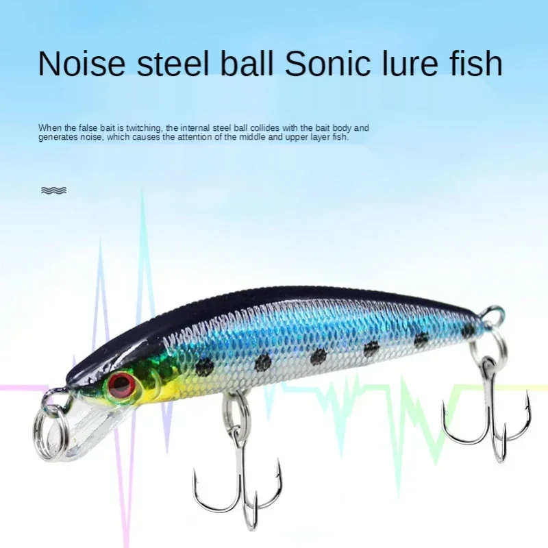 

1pcs 6cm/4g Mini Slow Sinking Minnow Artificial Hard Bait Freshwater Stream Fishing for Horse Mouth Whitefish Warbler Guppy