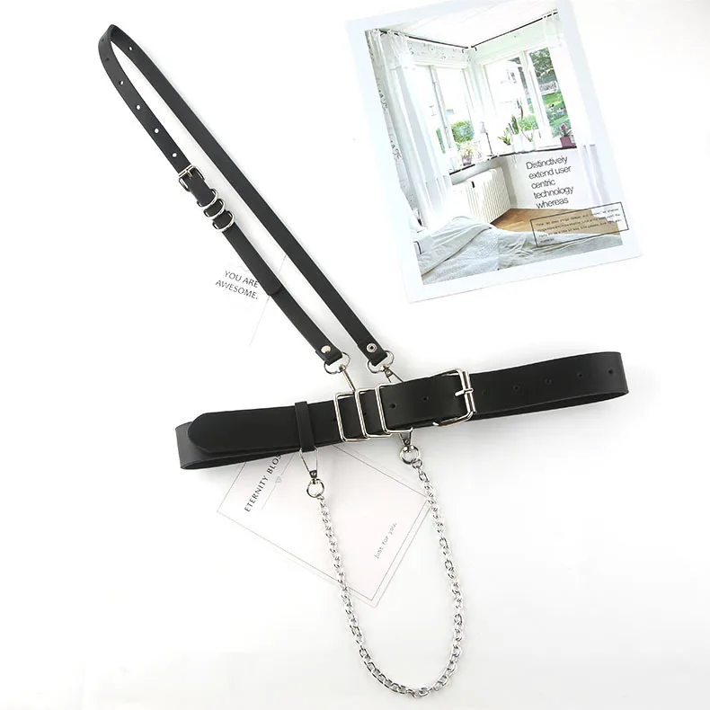 

Women's Harness Bra Leather Suspenders Fashion Belts For Women Sexy Girls Corset Belts Shirt Dress Vest Body Harness
