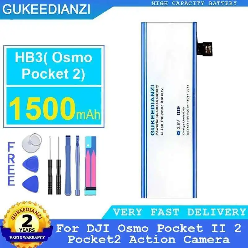 

Аккумулятор для камеры Dji Osmo Pocket II 2 Pocket2 Action HB3 1500 мАч, долговечная работа