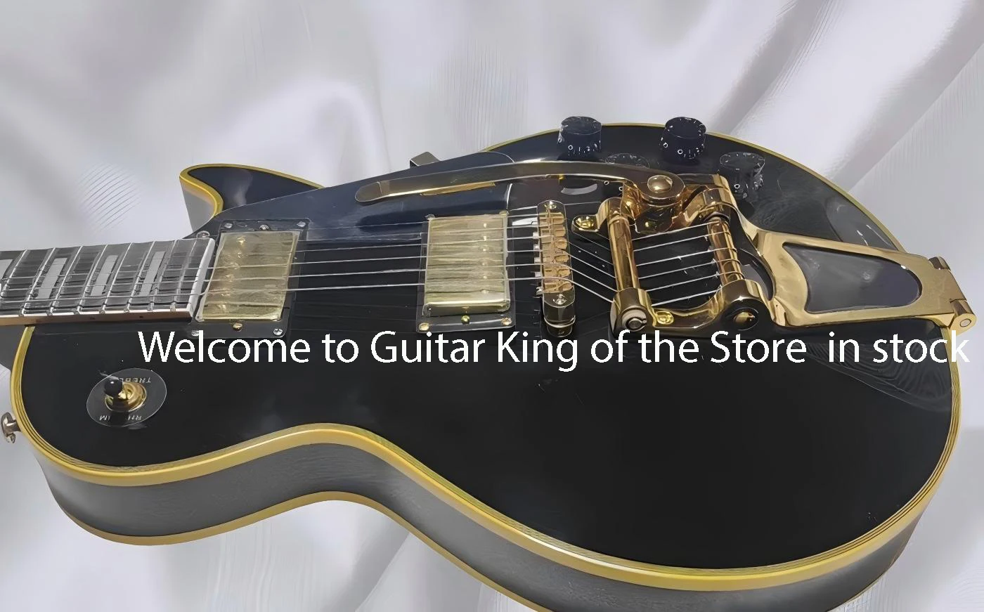 بطاقة سوداء بلاك بيوتي ثلاثة أزواج من جيتار كهربائي هزاز كبير ذهبي، جسم إكسيليفون الماهوجني، رقبة إكسيليفون الماهوجني، 3698 #4