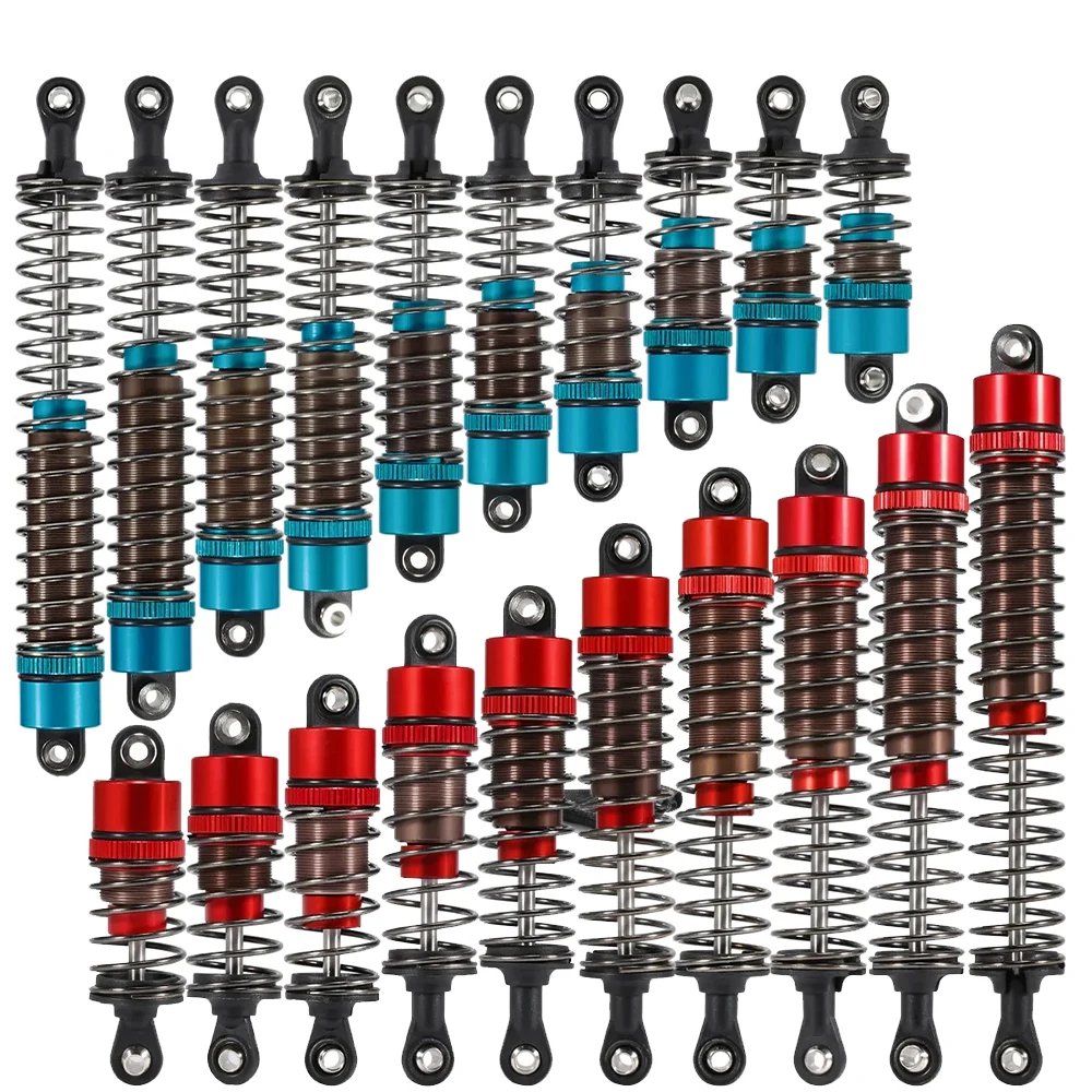 4 個のショックアブソーバー オイル充填済み 1/10 RC トラギー バギー オンロード ツーリング ドリフトカー LC レーシング アブシマ アップグレードパーツ用