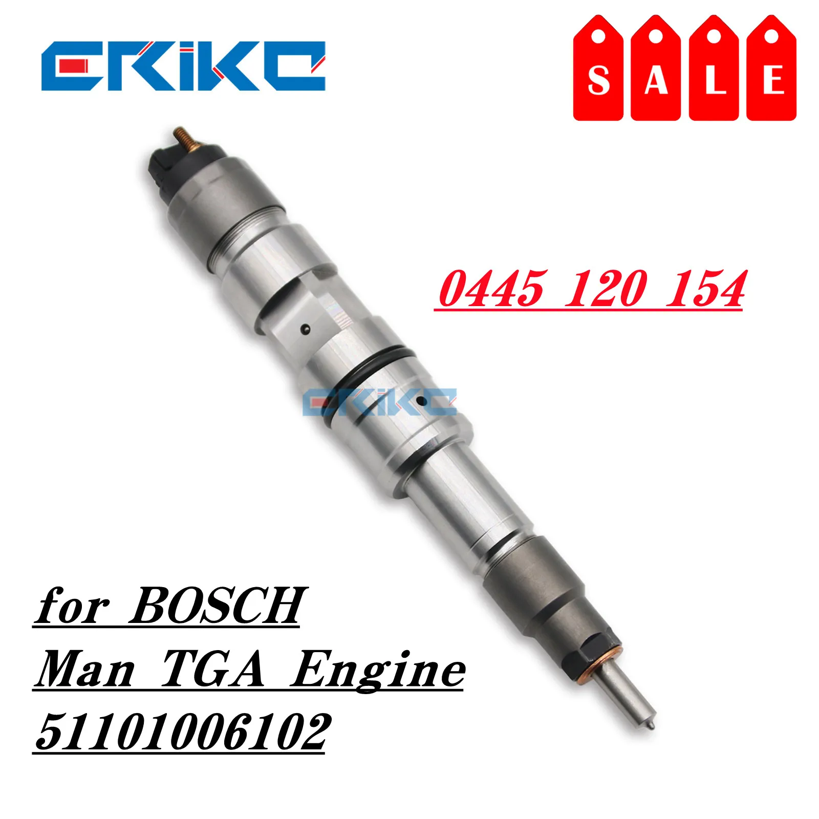 ERIKC 0445120154 51101006102 Common Rail Injector 0 445 120 154 Fuel Injection Nozzle for BOSCH Man TGA Engine 0445 120 154