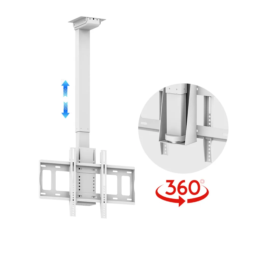 Smart Ceiling TV Lift Motorized Drop Down TV Mount Heavy Duty for  Screen 32-57 Inch Professional Home Theater Solution