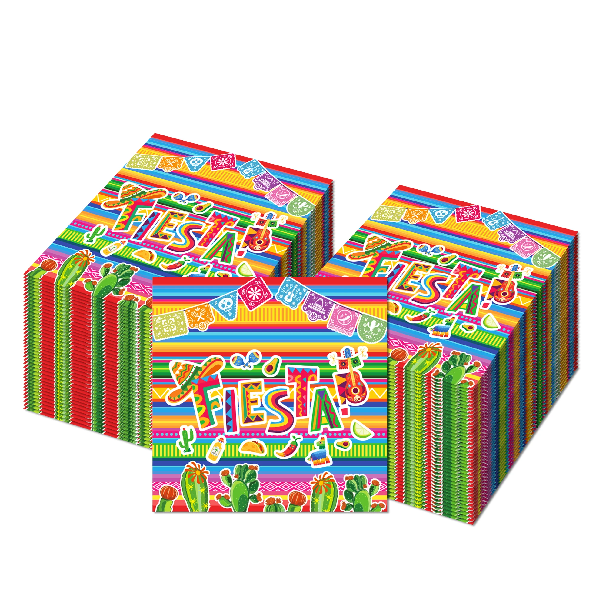 Mexikanische Fiesta Cctus Party Einweggeschirr Sets Pappteller Tassen Servietten Mexikanische Cinco De Mayo Party Geschirr Dekor – Detail 10