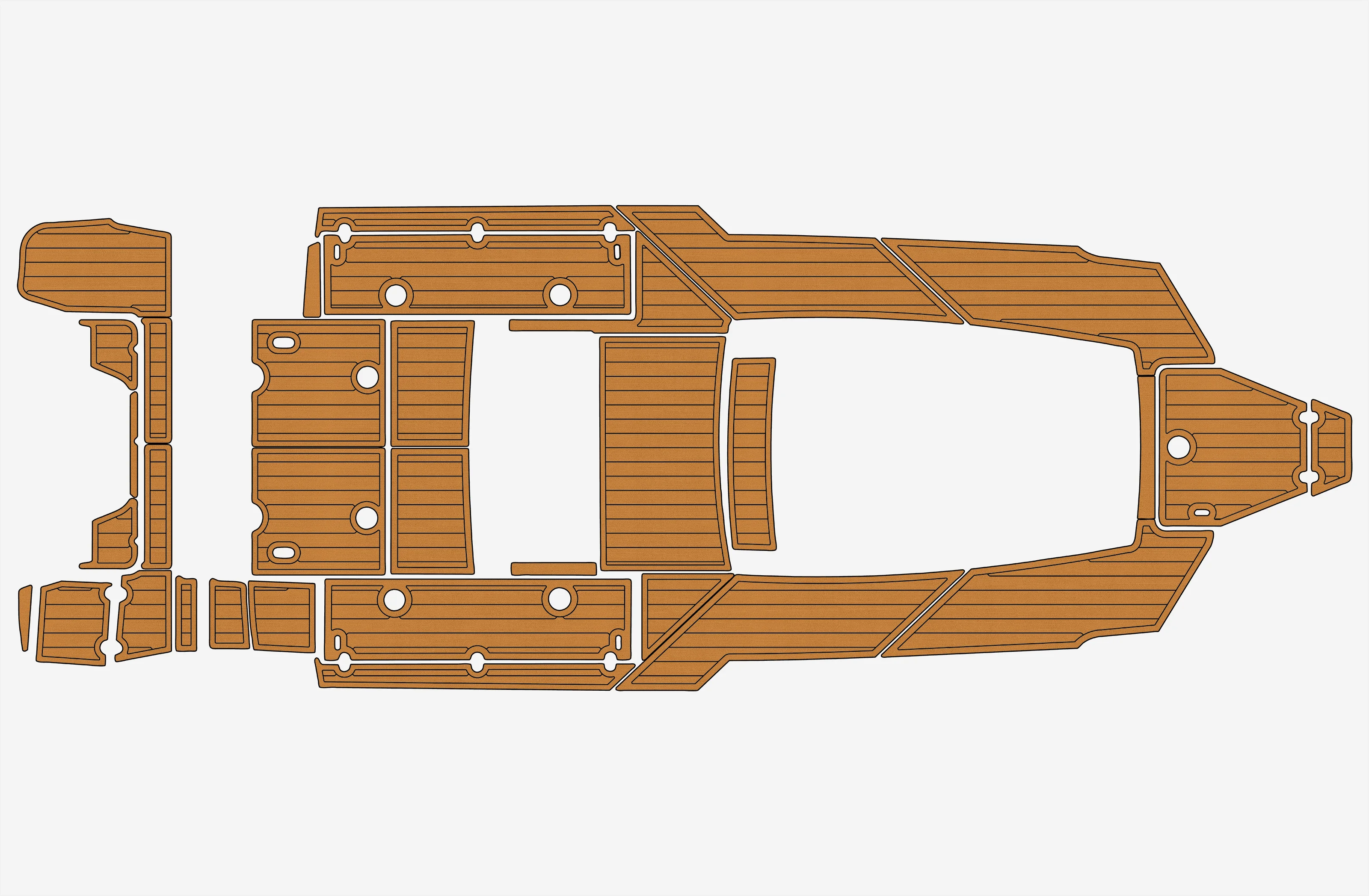 

2022 Blackfin 272 CC 1/4" 6mm EVA foam Non-Slip PVC Teak Decking marine Mat aqua gatorstep carpet Marine Floor