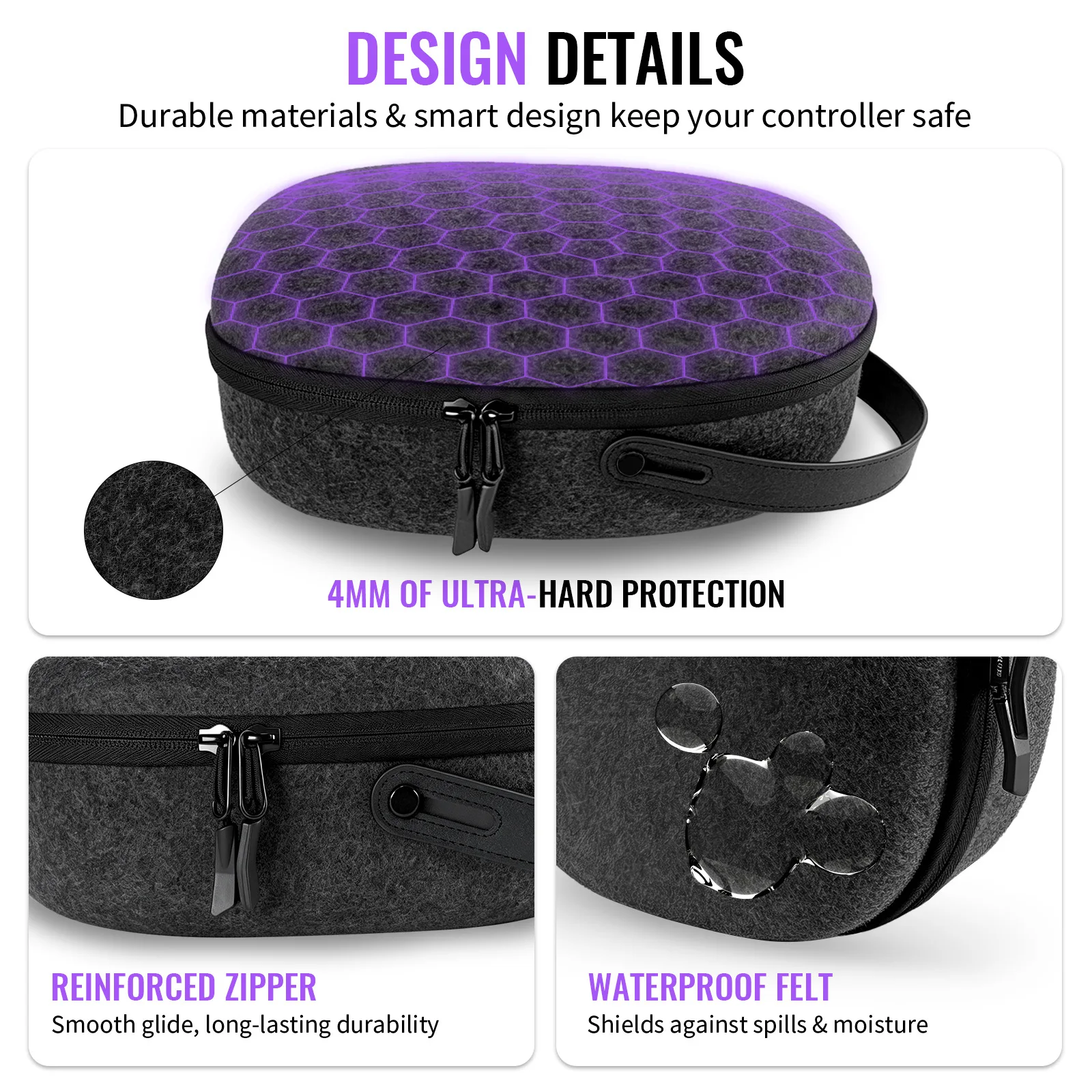 Hard Shell Case For Steam Frame, Vr Multifunctional Storage Bag Dustproof Storage Box