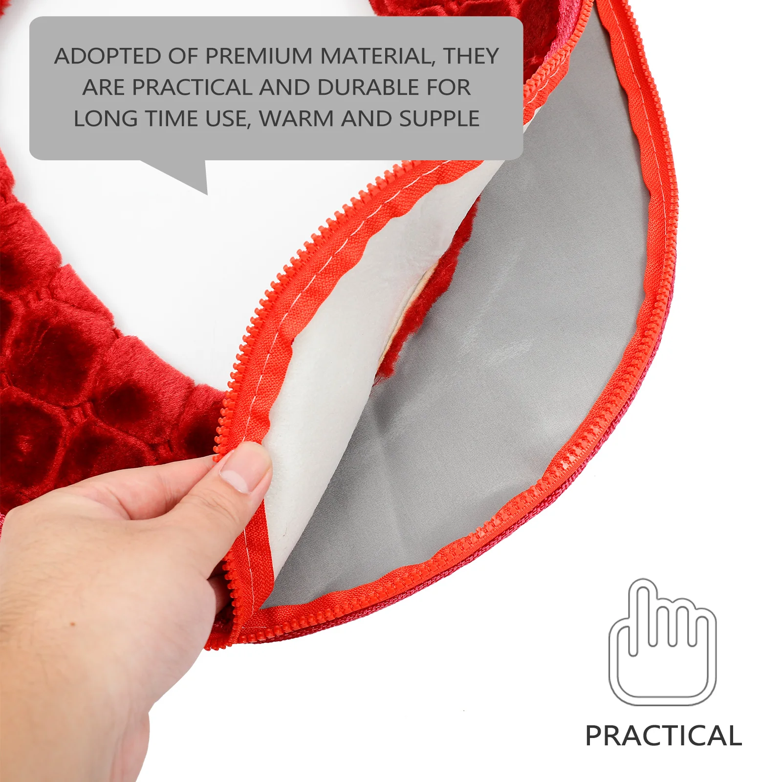 

1Pcs Thickened Supple Toilet Seat Cushions Warm Washable Universal Household Toilet Seat Pads Soft Bathroom Supplies