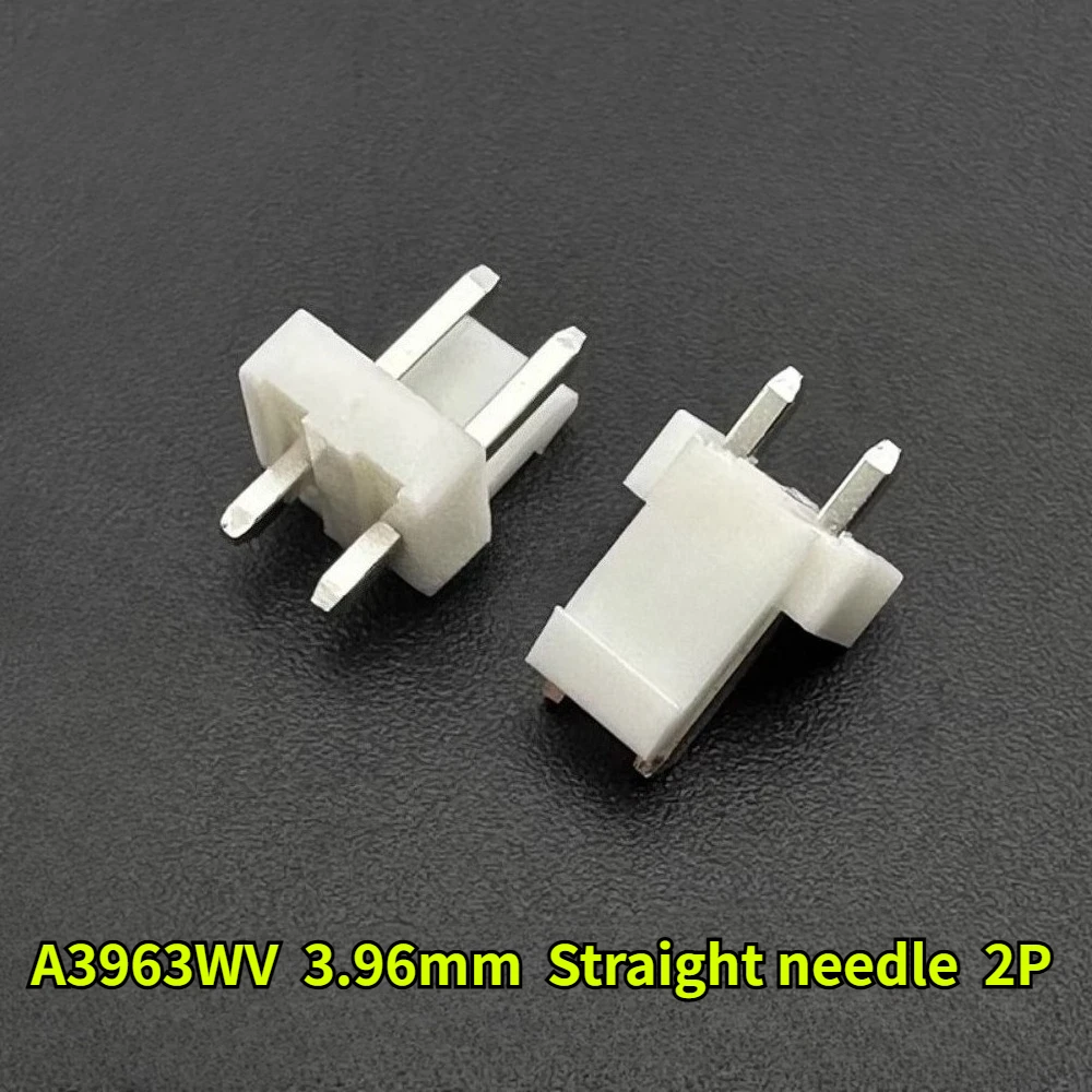 20-100Pcs A3963WV Straight Needle with Lock Buckle Pitch 3.96mm Vertical Type Needle Socke 2P 3P 4P 5P 6P 7P 8P 9P 10P Connector
