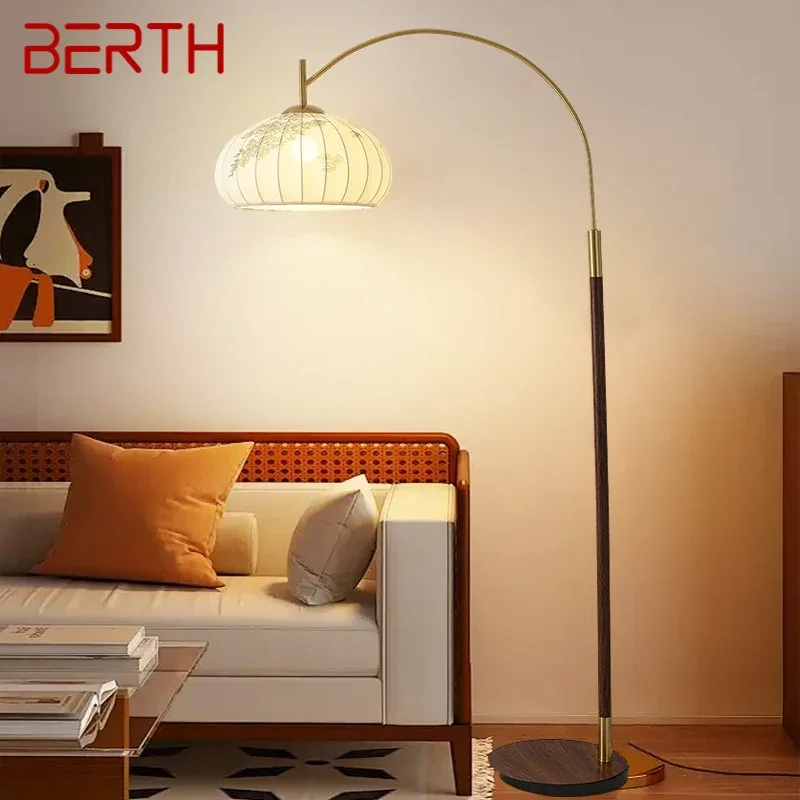 

BERTH Contemporary Floor Lamp Luxury Living Room Bedroom Study Villa Hotel LED Retro Creativity Decorative Standing Light