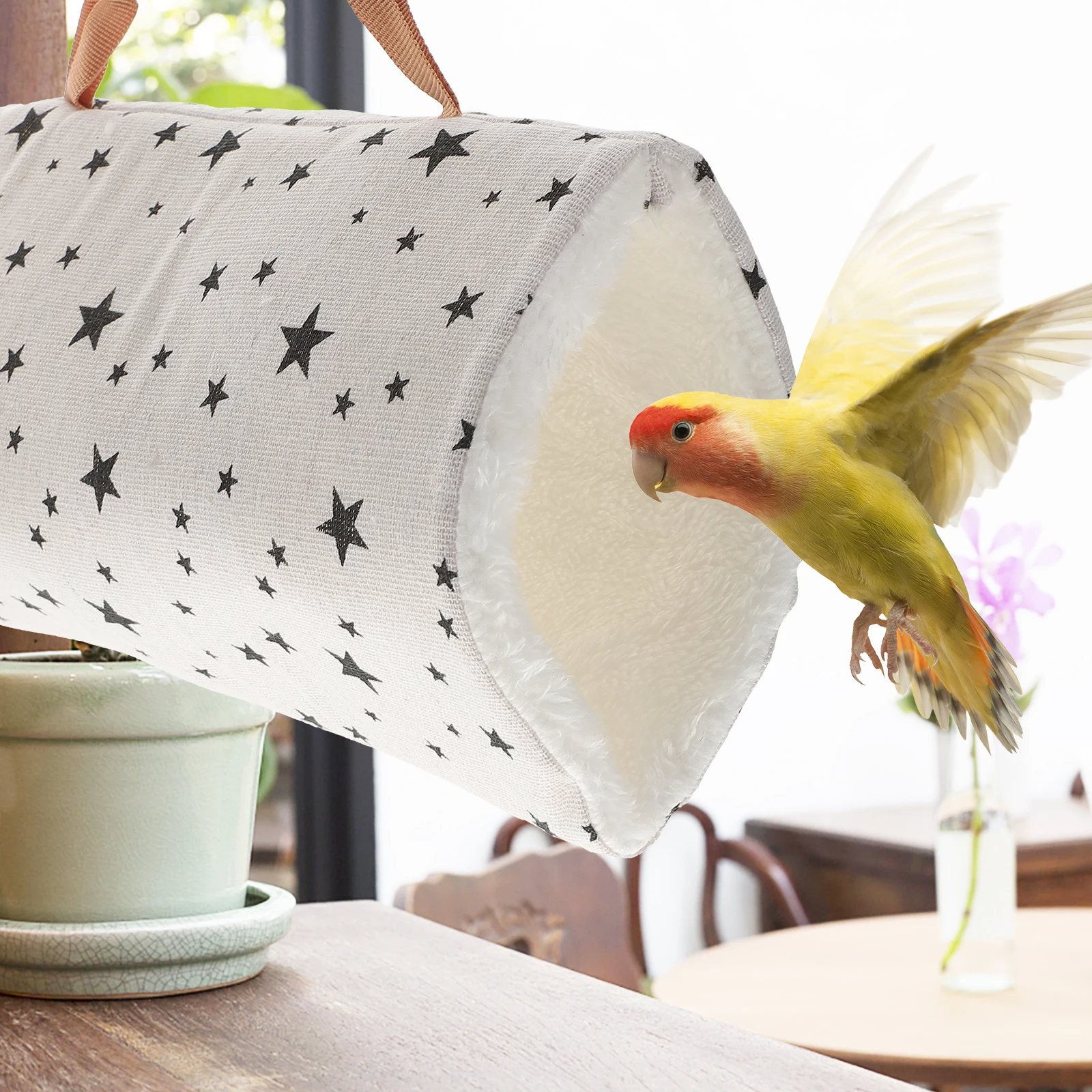 

Pet Tunnel Nest Comfortable Cotton Resting Place for Hamster Small Animals Safe Durable Warm Bed Squirrel Guinea Pig Resting