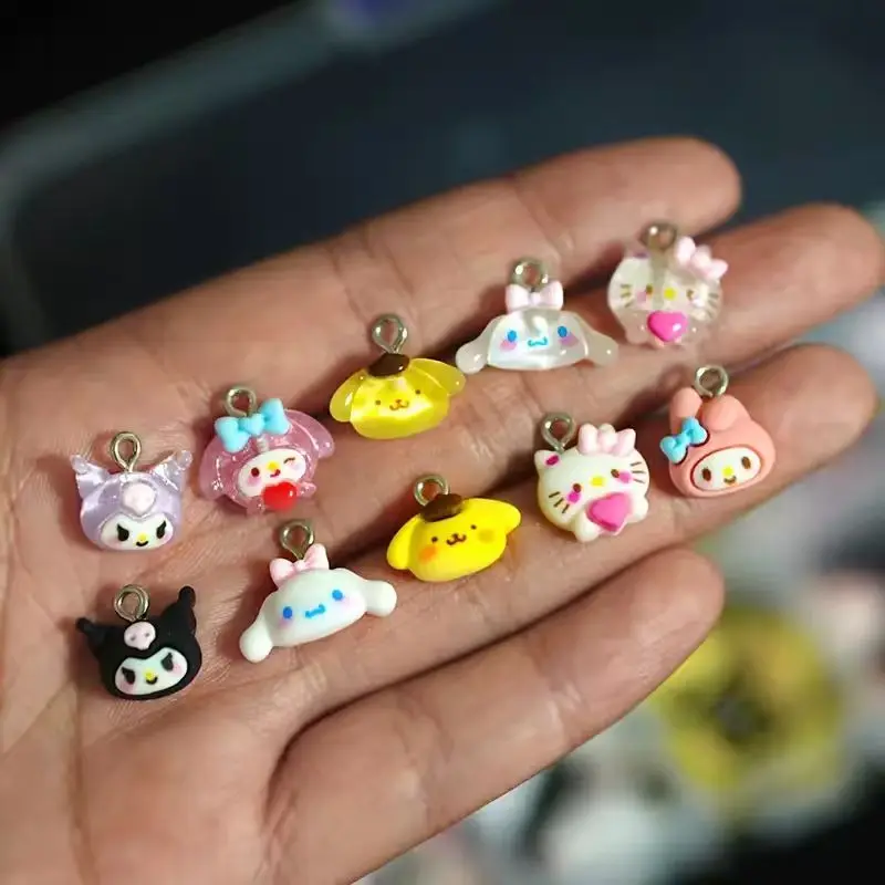 Ciondoli HelloKitty per accessori per la creazione di gioielli, perline Kuromi My Melody per portachiavi fai da te, collane, accessori per braccialetti