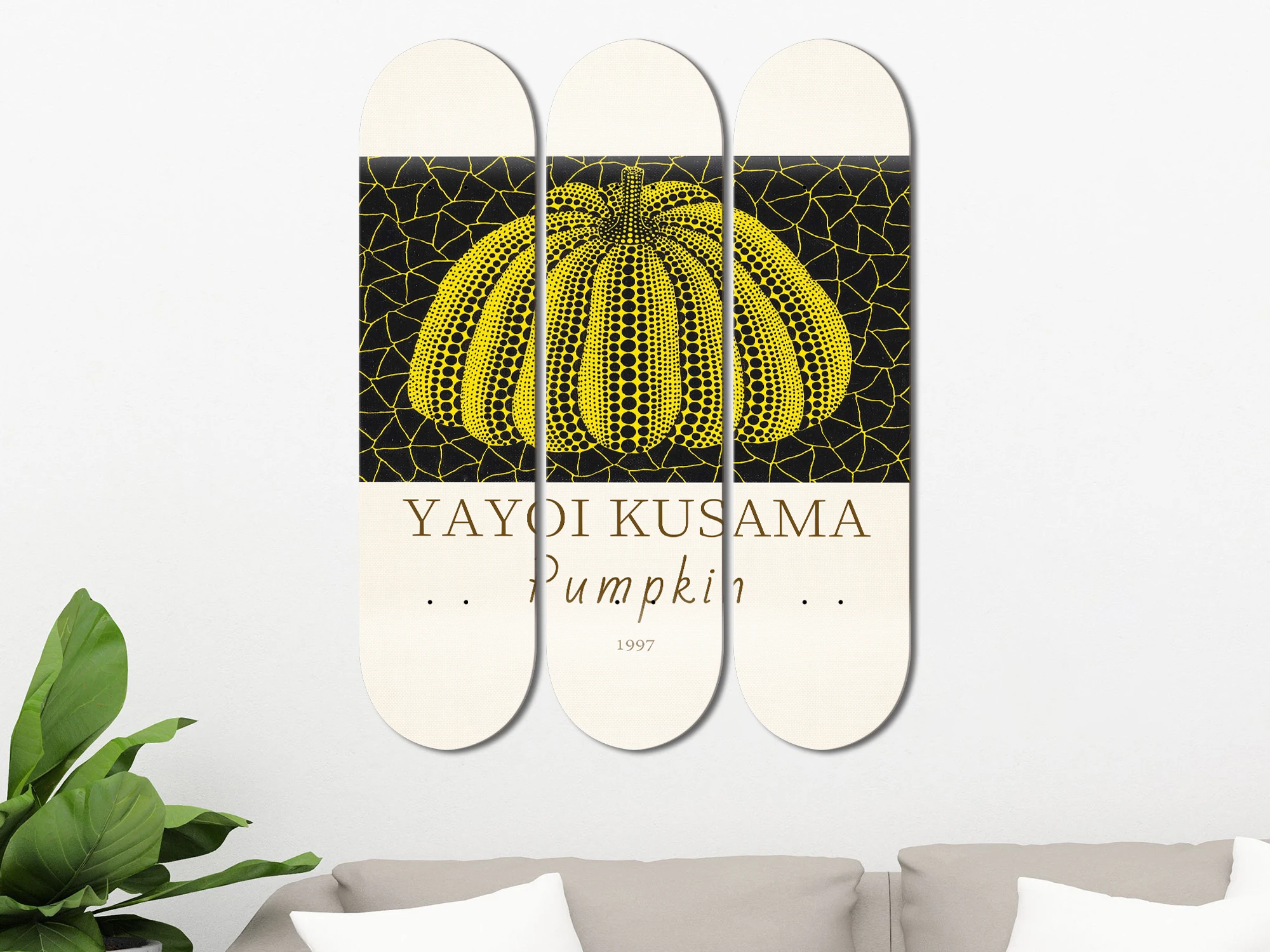 Set of 3pcs Japanese Art Skateboard Wall Art 7-layer Maple Decoration Skateboard Furnish and Decorate for Home Decor