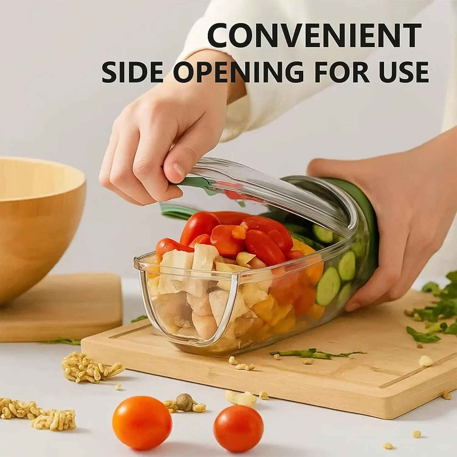 

The Original Salad Pod, Portable Salad Container with Side-opening Lid, Suitable for Home Use, Outdoor Activities Supplies