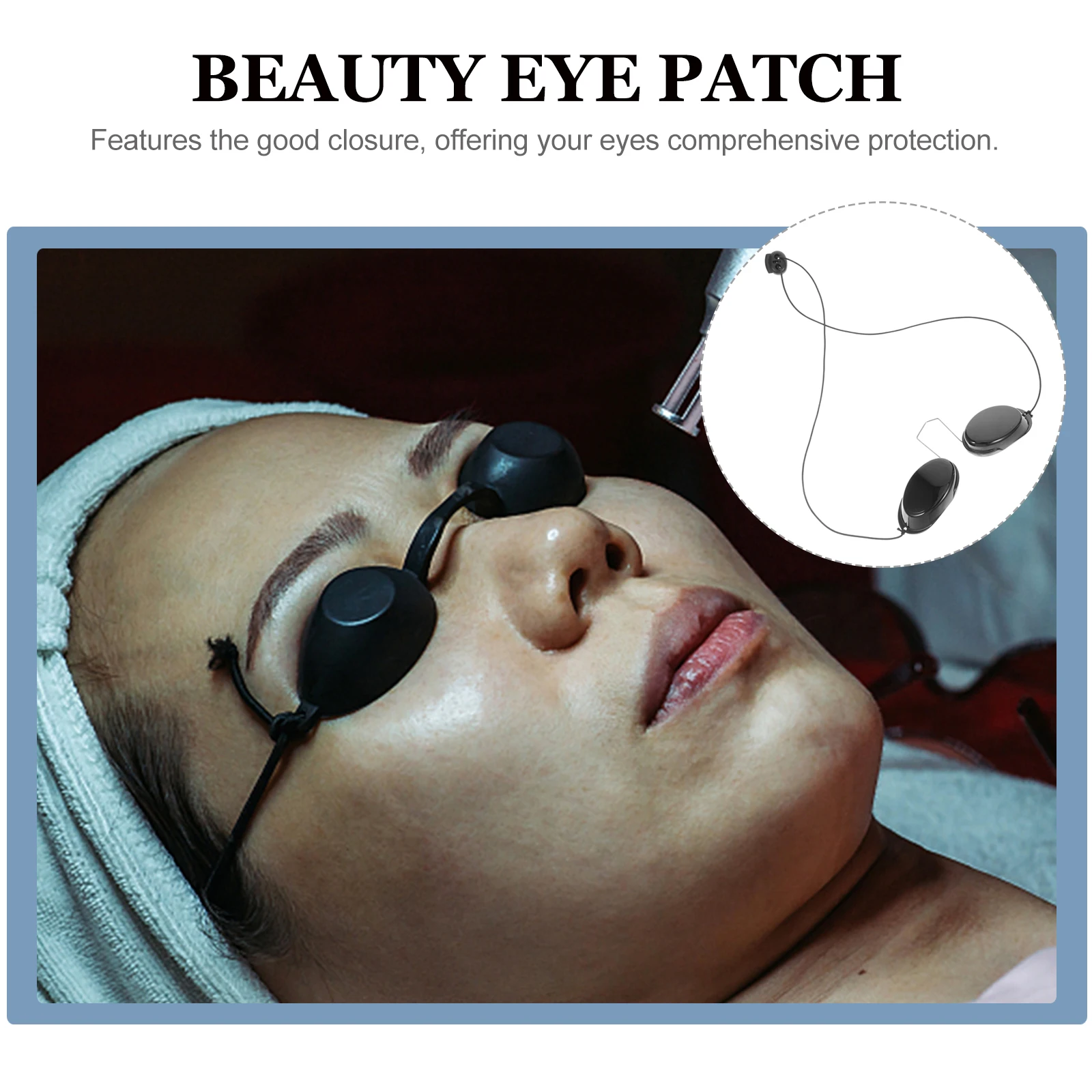 

1pc Goggles Cover Blinder Eye Patch Shading Protection Sunbathing Beauty Therapy Adjustable for Tattooing