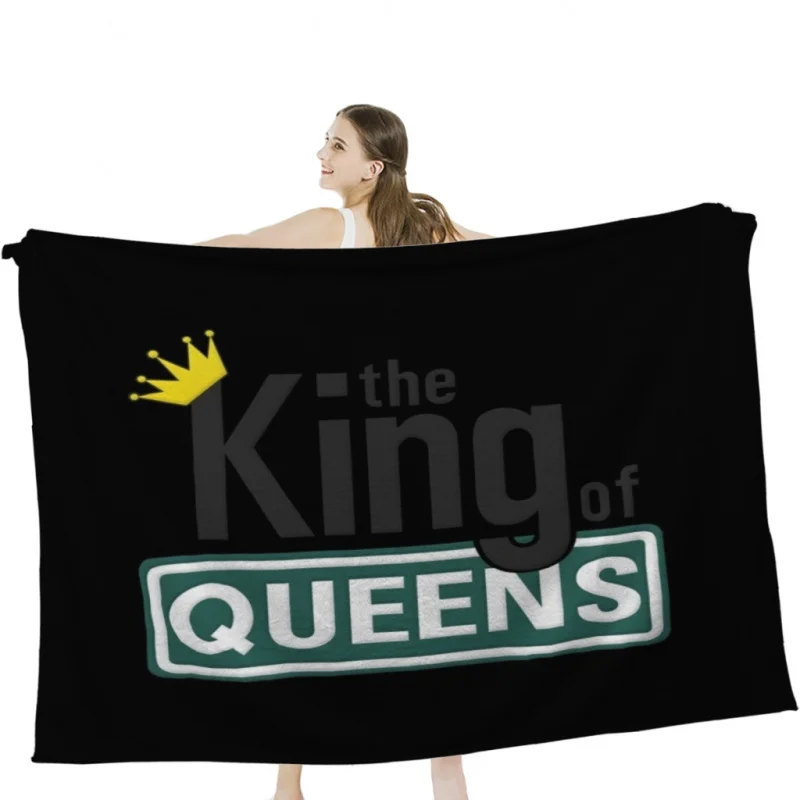 The King Of Queens Throw Blanketss Tufting Blanket For Travel Light Dorm Room Essentials Luxury Thicken Blanket