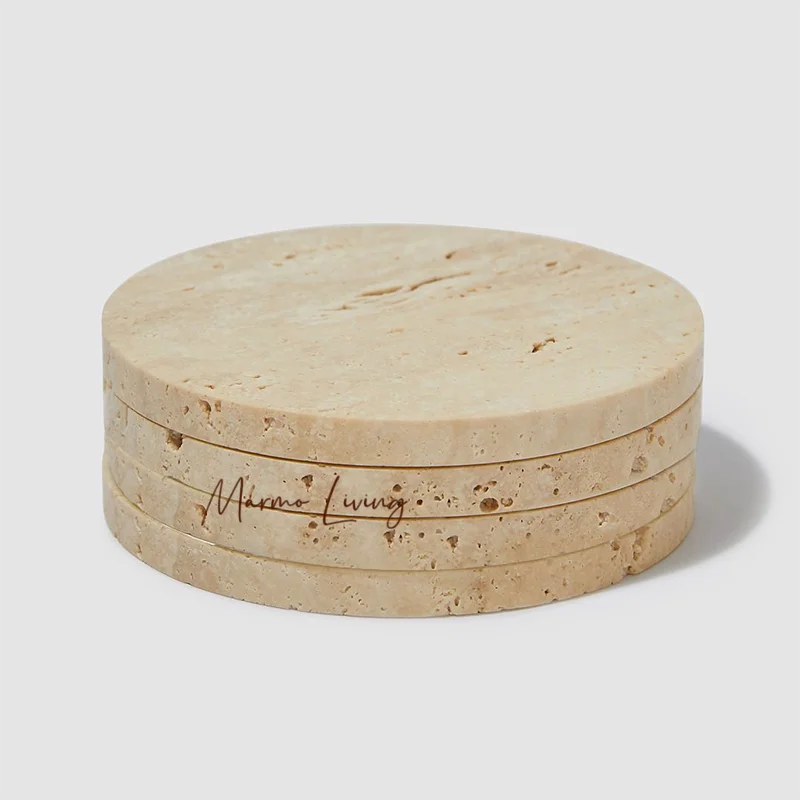 100% Natural Marble Wine Coaster Jade Onyx Stone Whiskey Coaster Ins Luxury Marble Jewelry Tray High End Decorative Ornament - view 6