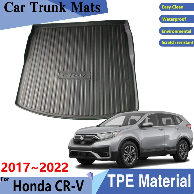 

Car Trunk Mats For Honda CR V CRV CR-V Breeze 2017 2018 2019 2020 2021 2022 MK5 Car Rear Cargo Tray Trunk Rear Pads Accessories