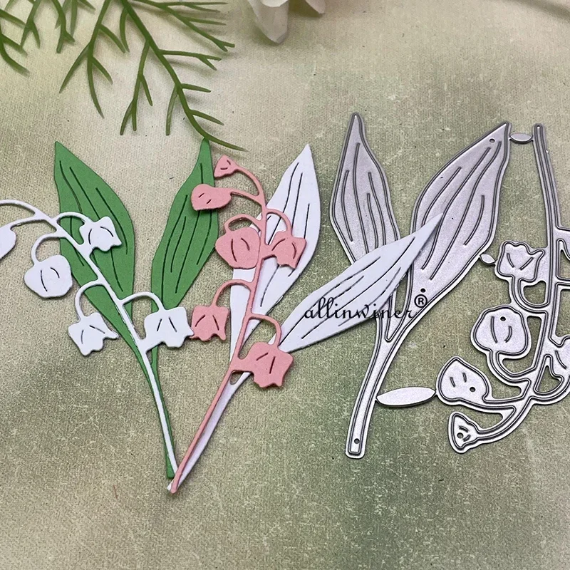 Carbon Steel Lily Of The Valley Cutting Dies Spring Flower Mold for Scrapbook Layouts Journal Paper Craft Projects