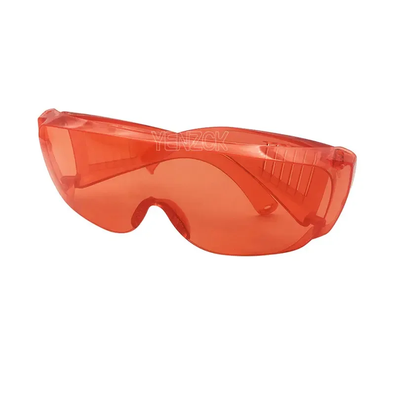 10pcs/Lot Dental Red Eye Protection Glasses Plastic Teeth Whitening Goggle Glasses Curing Light Dental Accessoire