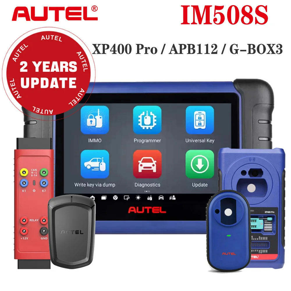 Autel MaxiIM IM508S Advanced IMMO and Key Programming Tool with XP400 Pro / APB112 / G-BOX3 with 2 Years Free Update IM508 PRO