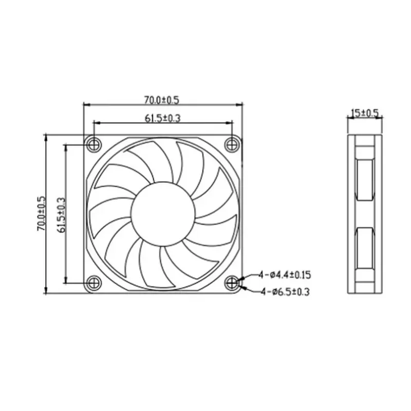 for Dongweifeng EFS-07C12H-BF01 New Liquid Bearing Fan with 7015 Speed Measurement Function