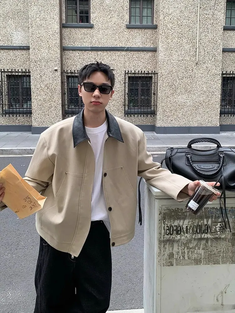 

Мужская ветрозащитная куртка-бомбер из полиэстера для работы и повседневной носки, весна-осень